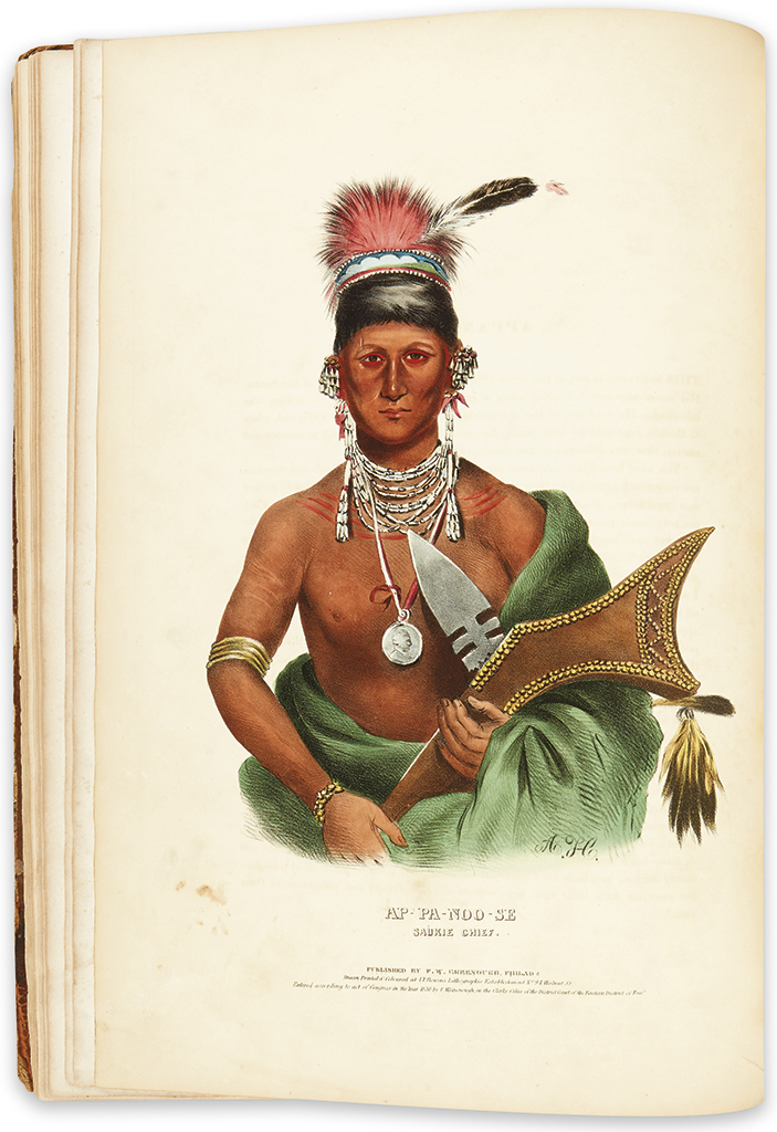 (AMERICAN INDIANS.) McKenney, Thomas L.; and Hall, James. History of the Indian Tribes of North America, Volume II.